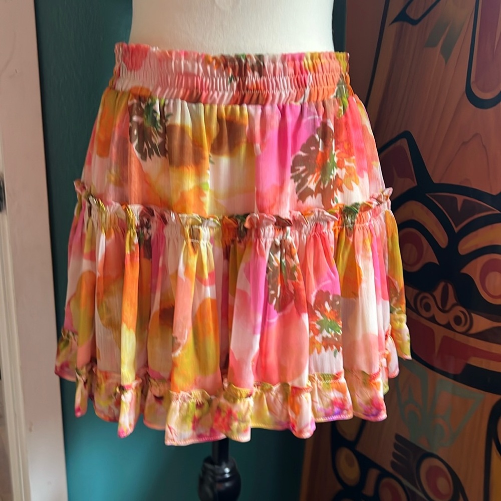 NWT Misa tiered mini skirt